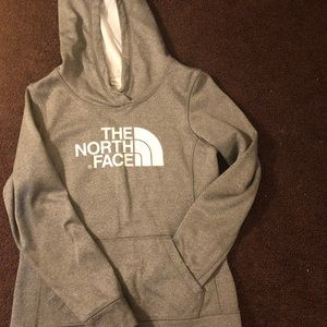 Women Gray The North Face hoodie